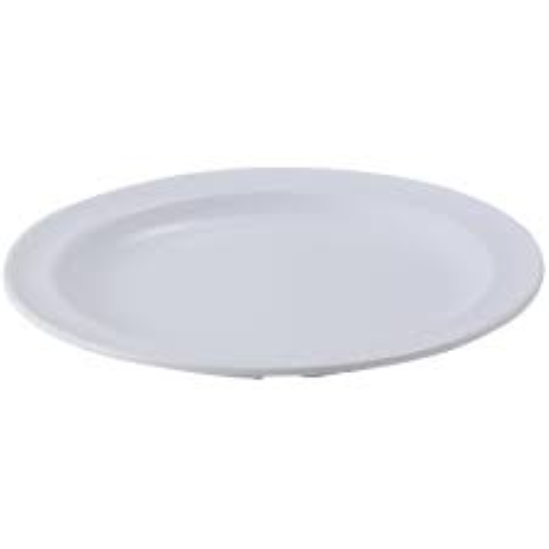 XPRO PLAIN ROUND PLATE 9'' WHITE 25S